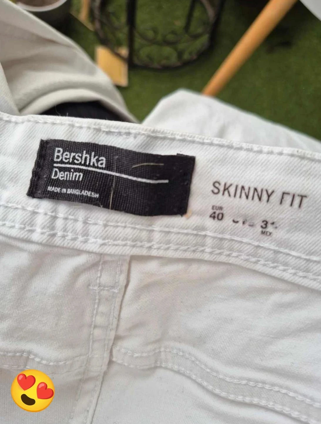 Jean skinny fit blanco liso – photo 8